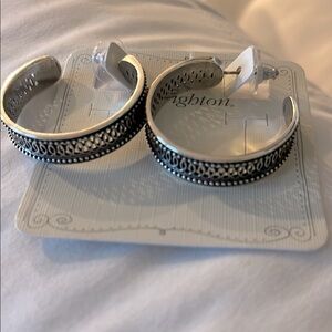 Brighton Silver and Black Women's Earrings